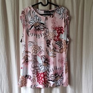 NY & Co. Pink and red floral top